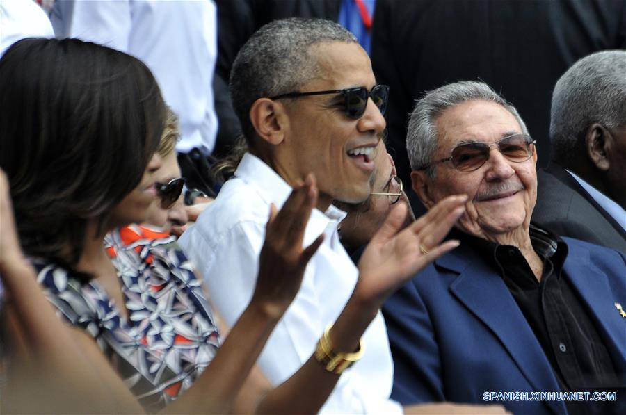 CUBA-HAVANA-BARACK OBAMA-BASEBALL MATCH