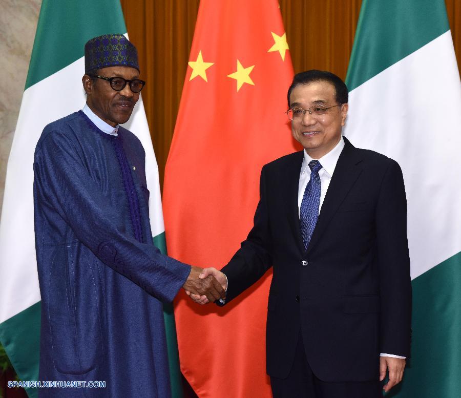 China está dispuesta a unirse a Nigeria, la mayor economía de Africa, para contribuir a la recuperación económica y el crecimiento regionales y mundiales, dijo hoy en Beijing el primer ministro chino Li Keqiang.