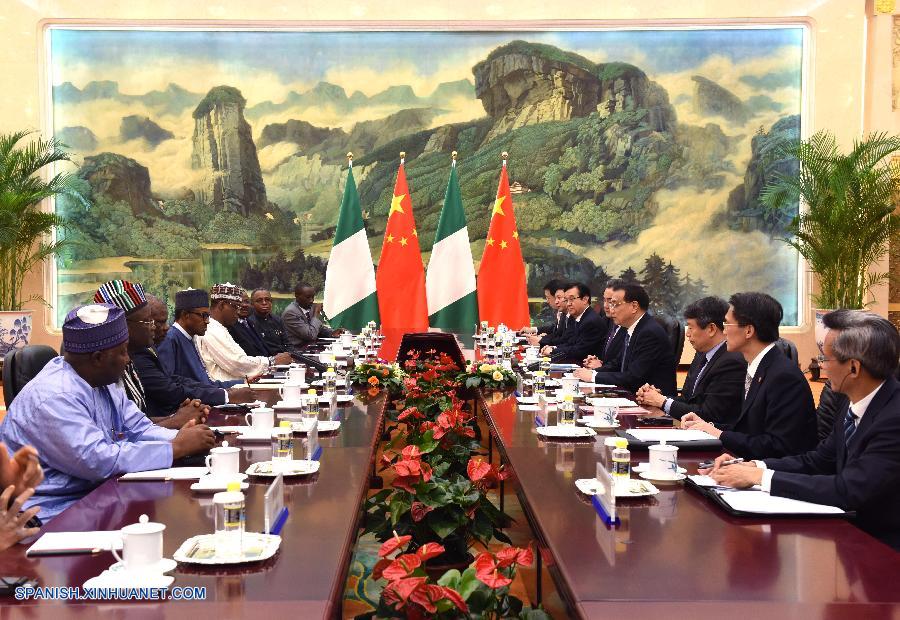 China está dispuesta a unirse a Nigeria, la mayor economía de Africa, para contribuir a la recuperación económica y el crecimiento regionales y mundiales, dijo hoy en Beijing el primer ministro chino Li Keqiang.