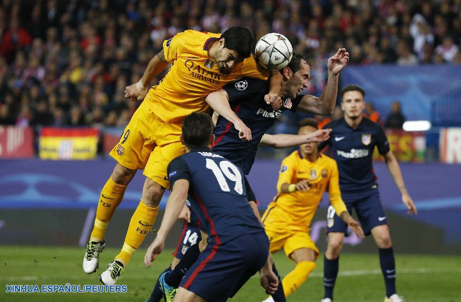El club español de fútbol Barcelona, actual campeón de la 'Champions', fue eliminado hoy de esta competencia al perder 2-0 ante el Atlético de Madrid en el partido de vuelta de cuartos de final del torneo.
