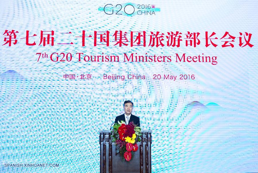 El viceprimer ministro chino Wang Yang pidió hoy a los países del Grupo de los 20 (G20) ampliar el mercado global del turismo y ayudar a la recuperación económica.