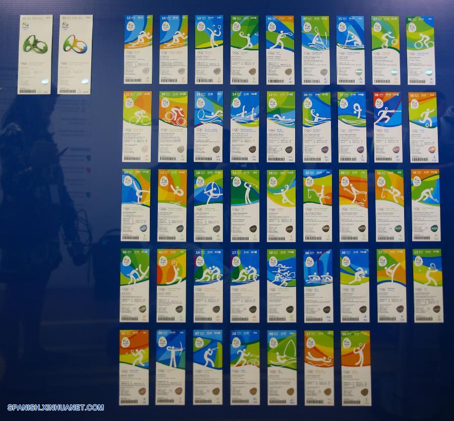 El Comité Organizador de los Juegos Olímpicos de Río de Janeiro presentó hoy viernes los modelos de las entradas que serán enviadas a partir de hoy a las personas que compraron tickets a través de la página web oficial de Río 2016.