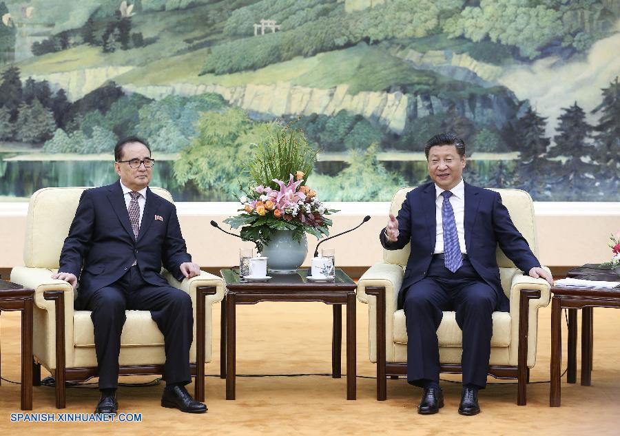 El presidente chino, Xi Jinping, se reunió hoy miércoles con una delegación del Partido de los Trabajadores de Corea (PTC) de la República Popular Democrática de Corea (RPDC), que se encuentra de visita en Beijing, capital de China.