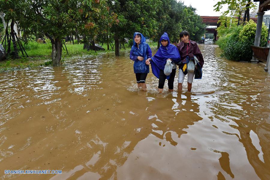 El tif&oacute;n Nepartak tom&oacute; tierra hoy s&aacute;bado por la tarde en la provincia meridional china de Fujian, trayendo consigo fuertes rachas de viento y aguaceros, informaron las autoridades meteorol&oacute;gicas locales.