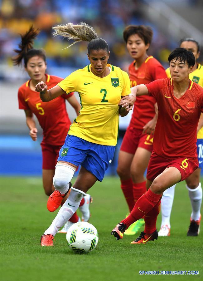 （里约奥运会）（16）足球——女足小组赛：巴西队胜中国队