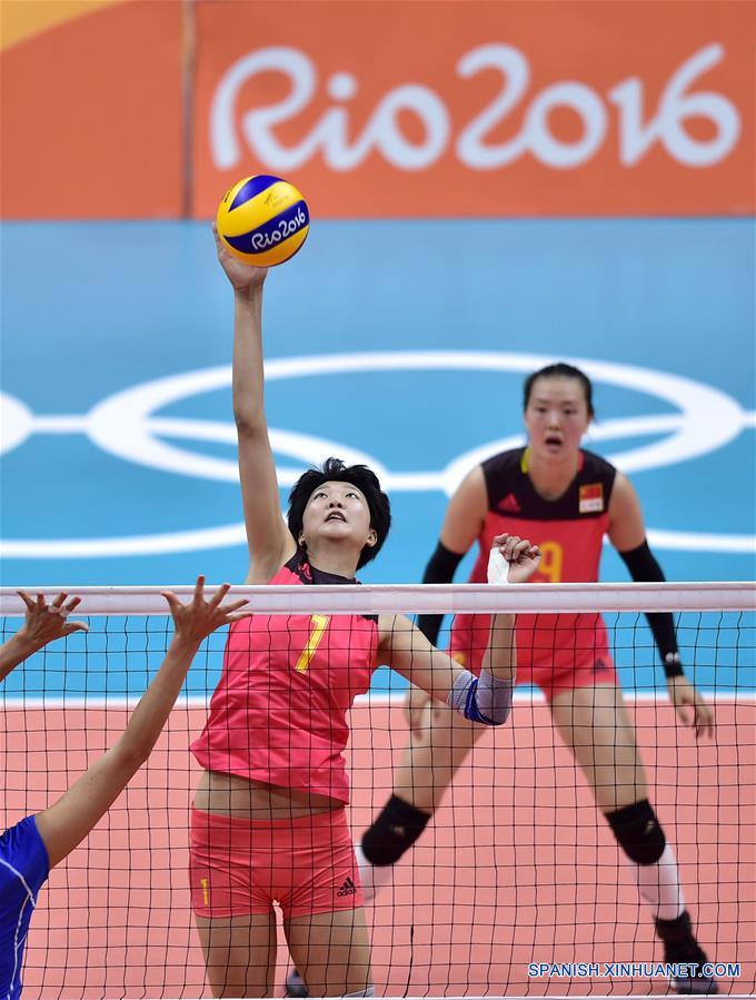 （里约奥运会）（9）排球——女排小组赛：中国胜意大利