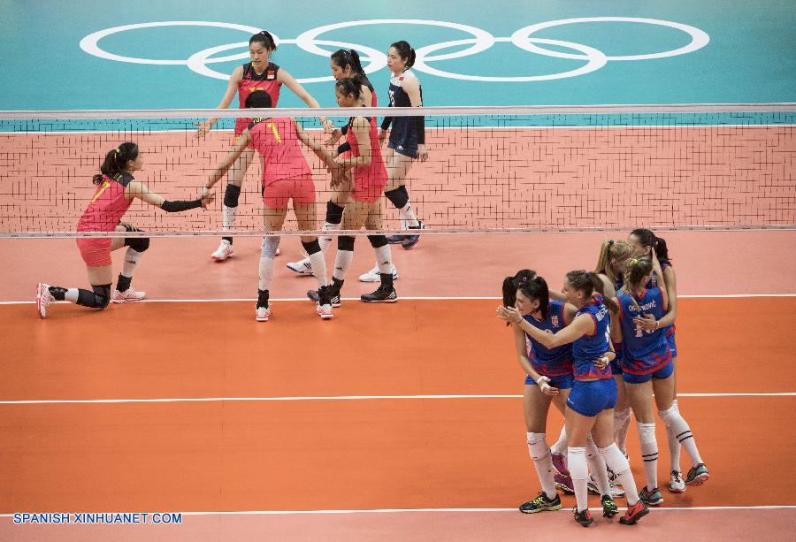 Las ganadoras de la Copa Mundial de voleibol, el equipo chino, sufrieron hoy su segunda derrota en el torneo de voleibol femenino de los Juegos Olímpicos de Río al caer 3-0 (25-19, 25-19, 25-22) ante Serbia.