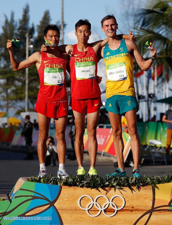 Wang Zhen de China consiguió la 12º medalla de oro para China en los Juegos Olímpicos de Río al ganar hoy la marcha atlética masculina de 20 kilómetros.