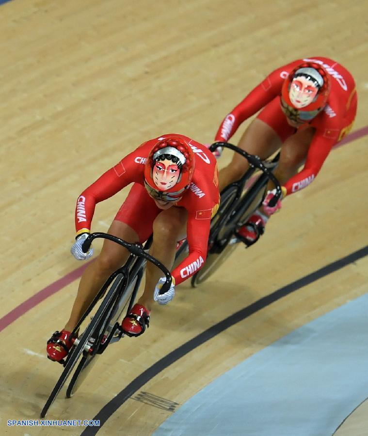 China consiguió hoy su primera medalla olímpica de oro en ciclismo de pista luego de que Gong Jinjie y Zhong Tianshi ganaron el evento de velocidad por equipos femenino en el Velódromo Olímpico de Río.