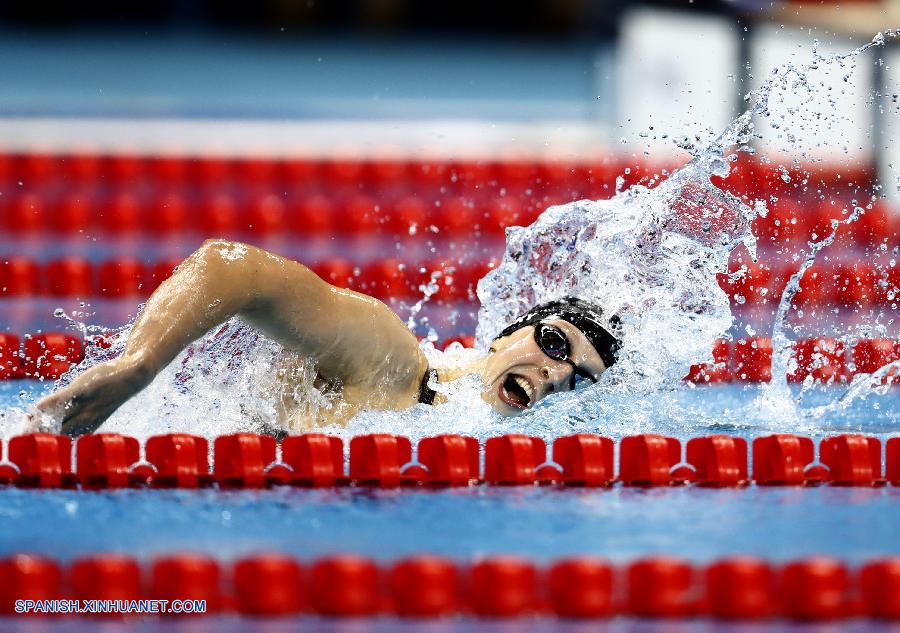 La estadounidense Katie Ledecky consiguió hoy su cuarta medalla de oro en la natación de los Juegos Olímpicos de Río de Janeiro tras imponerse en la final de los 800 metros libre rama femenina, con récord mundial incluido.