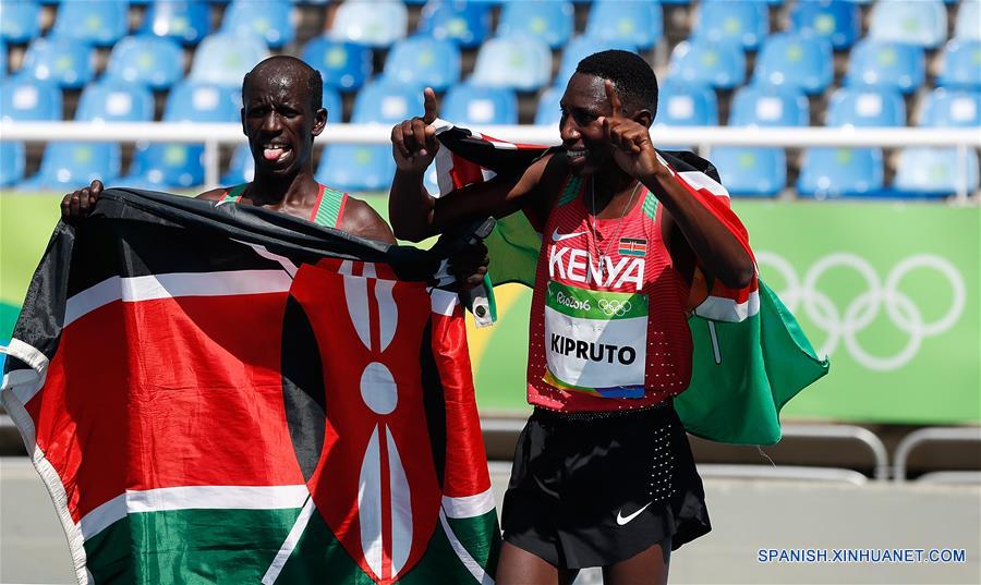 （里约奥运会）（16）田径——肯尼亚选手夺得男子3000米障碍赛冠军