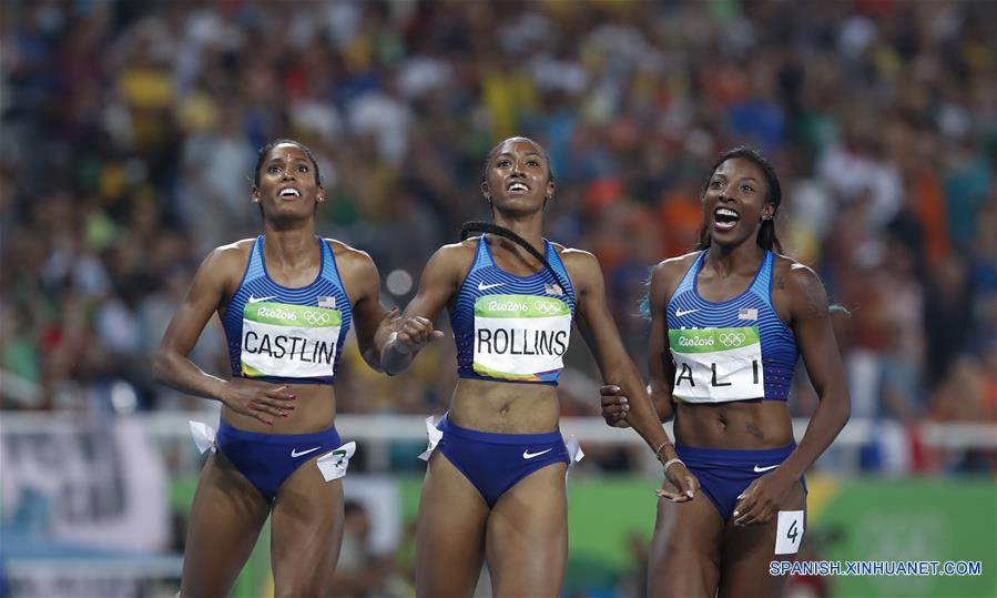 （里约奥运会）（23）田径——女子100米栏决赛：美国选手包揽金银铜牌