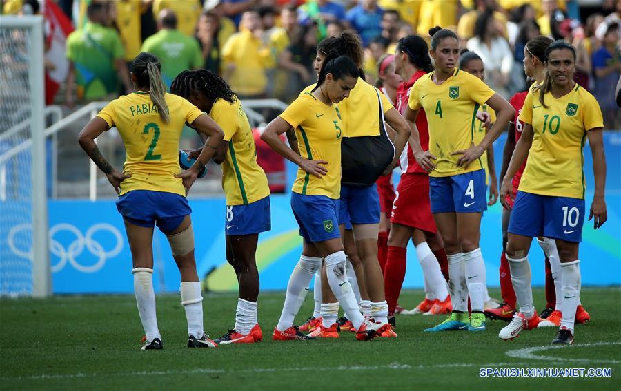 （里约奥运会）（12）足球——女足铜牌赛：巴西队无缘奖牌
