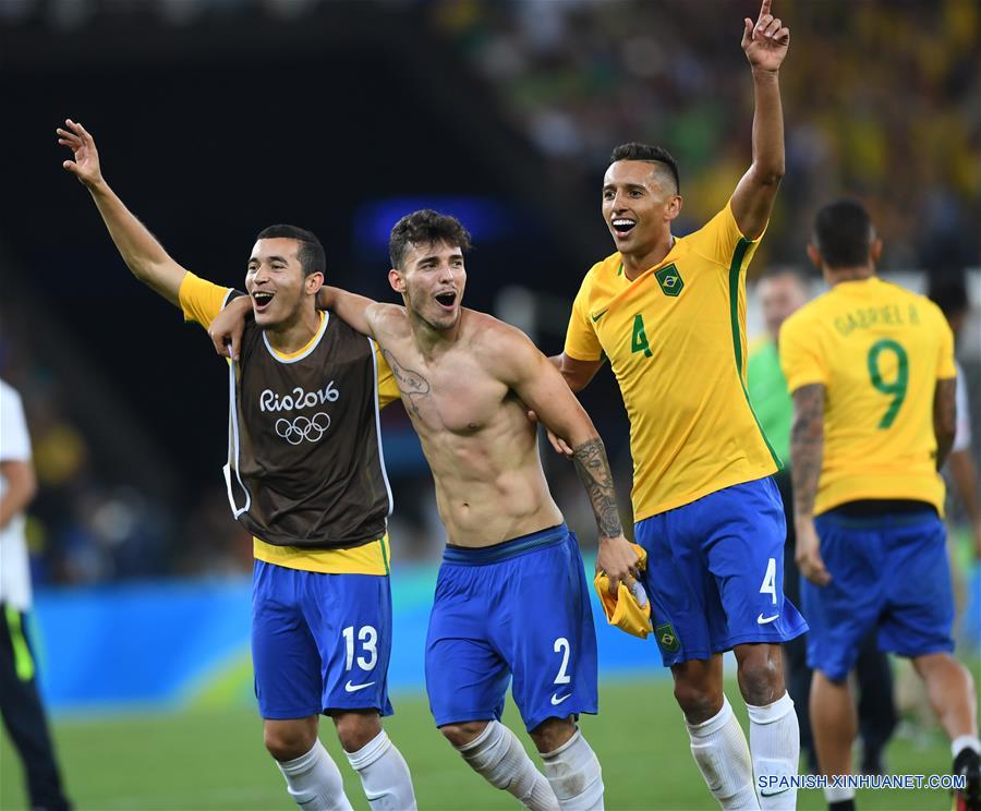 （里约奥运会·夺冠一刻）（2）足球——巴西男足夺冠