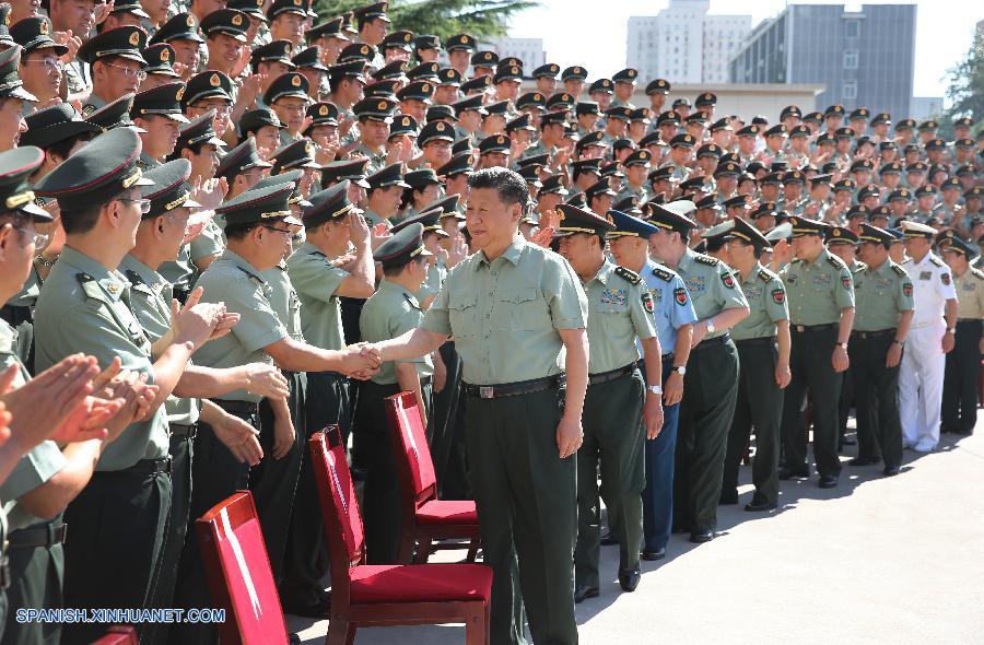 El presidente chino, Xi Jinping, pidió hoy lunes hacer esfuerzos por construir una fuerza de apoyo estratégico fuerte y moderna para las fuerzas armadas chinas.