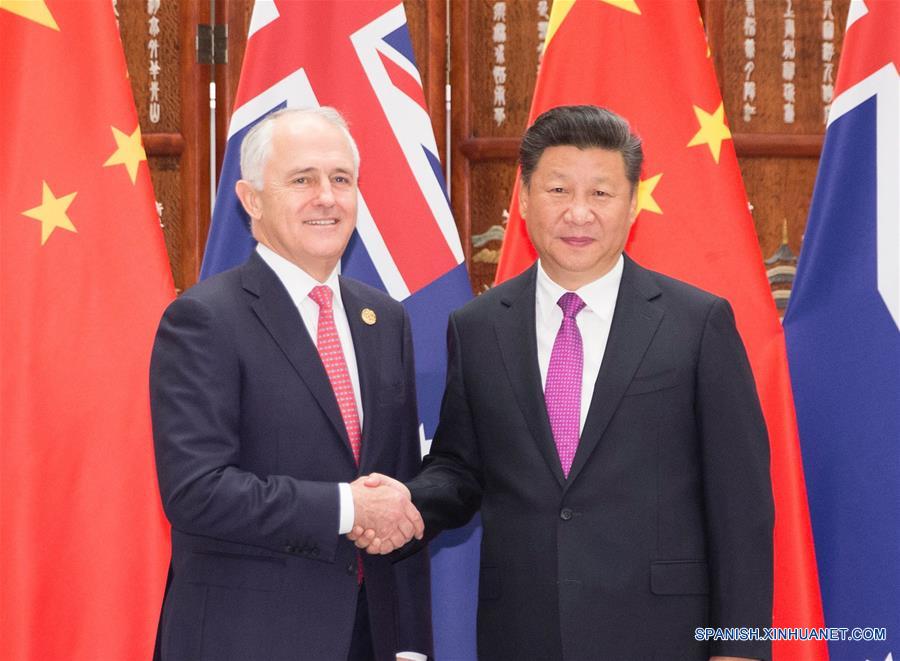 (G20 SUMMIT)CHINA-HANGZHOU-XI JINPING-AUSTRALIAN PM-MEETING (CN)