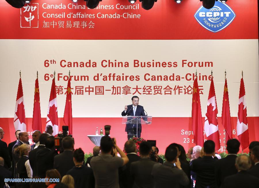El primer ministro de China, Li Keqiang, aseguró el viernes en Montreal que su país está dispuesto a iniciar las conversaciones para un tratado de libre comercio (TLC) con Canadá, pues un acuerdo bilateral de esta índole beneficiará a las dos partes.