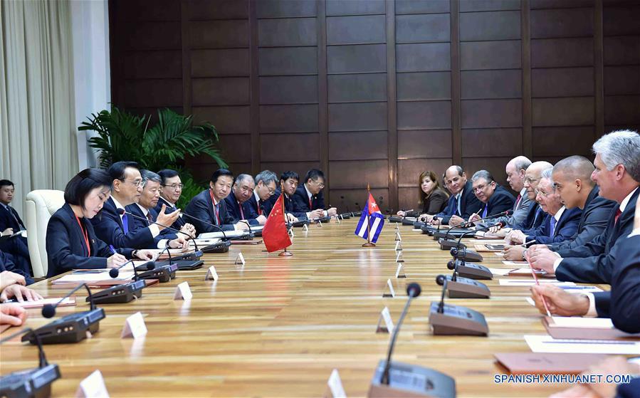 Visite du Premier ministre chinois à Cuba