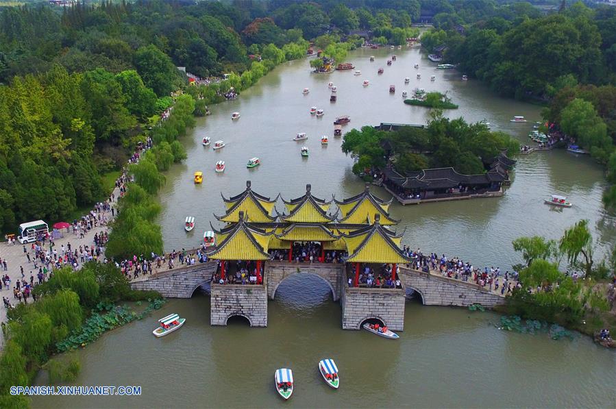Jiangsu: Paisaje del Lago Oeste Slender en Yangzhou