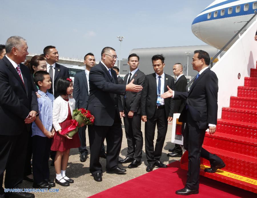 El primer ministro chino, Li Keqiang, llegó a la Región Administrativa Especial (RAE) de Macao hoy lunes para realizar una visita de inspección de tres días de duración.