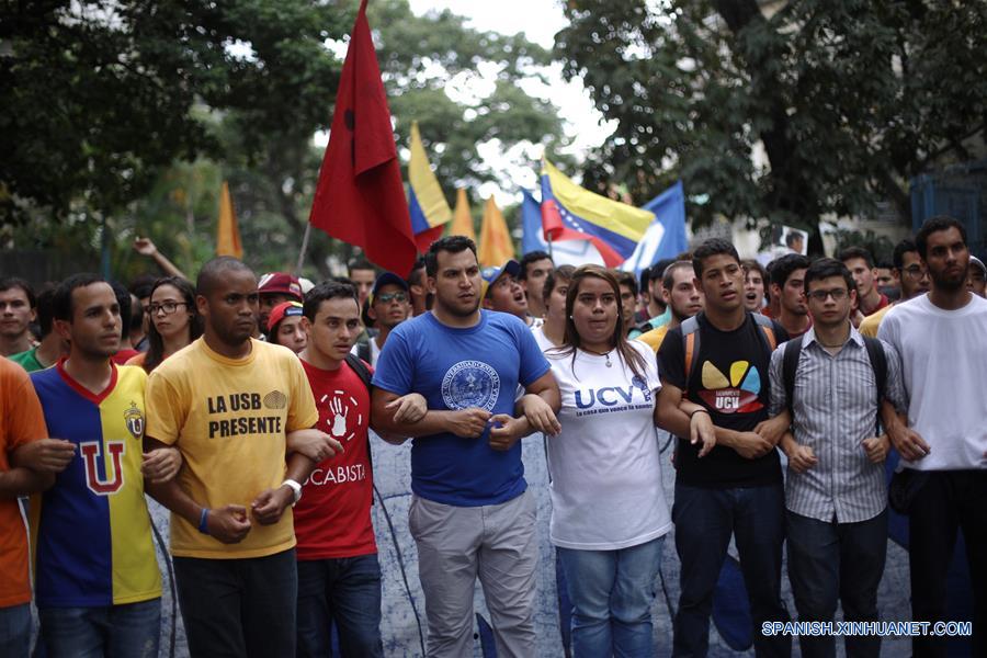 (11)VENEZUELA-CARACAS-SOCIEDAD-PROTESTA