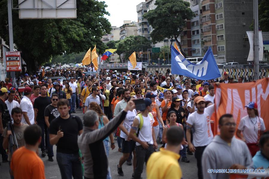 (9)VENEZUELA-CARACAS-SOCIEDAD-PROTESTA