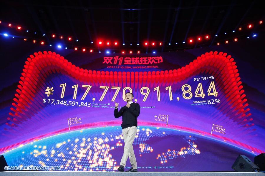 Los consumidores gastaron más de 120.000 millones de yuanes (17.600 millones de dólares) el viernes comprando en la plataforma líder de comercio electrónico Alibaba durante la fiesta anual de compras, explicaron hoy sábado fuentes de la compañía.