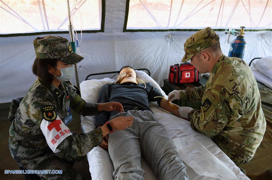 Los equipos militares de China y Estados Unidos de América participaron el viernes en un ejercicio conjunto de ayuda humanitaria y alivio de desastres en Kunming.