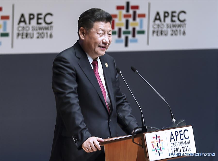 PERU-CHINA-XI JINPING-APEC CEO SUMMIT-SPEECH 
