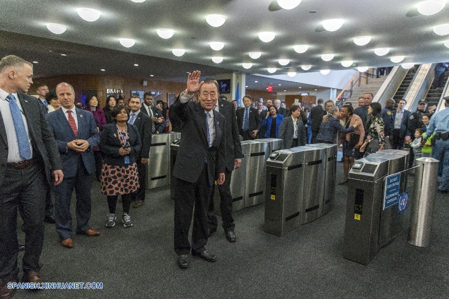 El secretario general saliente de la ONU, Ban Ki-moon, se despidi&oacute; hoy de Naciones Unidas, organizaci&oacute;n en la que trabaj&oacute; durante diez a&ntilde;os.
