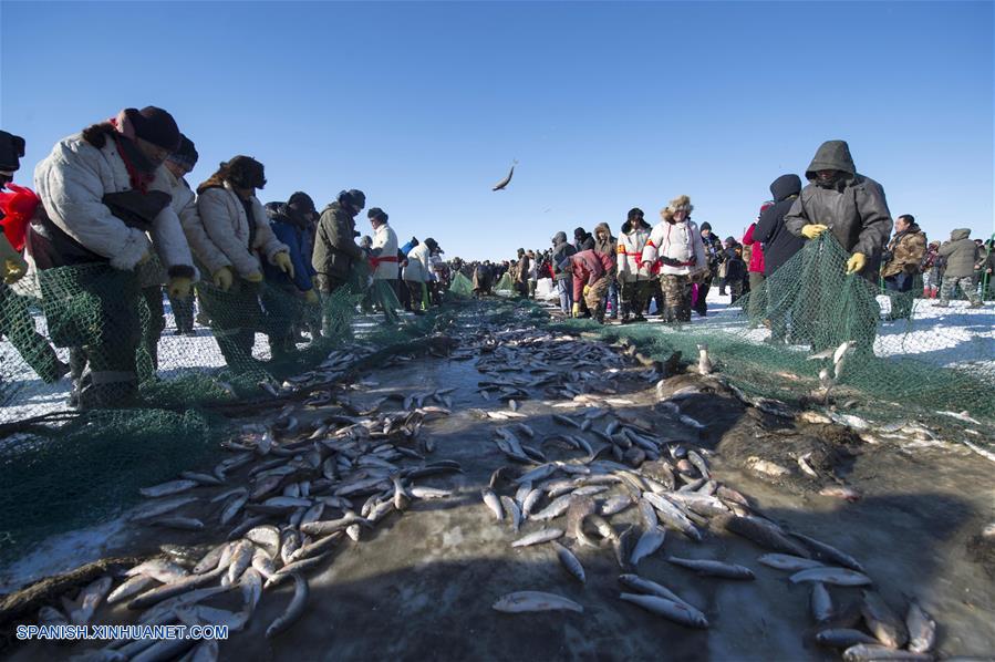 El Lago Dalinor es una importante base de producción pesquera de Mongolia Interior.