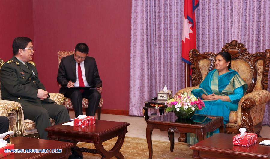 La presidenta de Nepal, Bidya Devi Bhandari, prometió fomentar la cooperación con China dentro del marco de la Iniciativa china de la Franja y la Ruta.