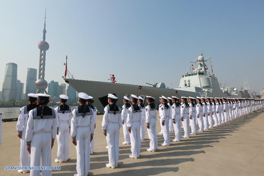 Una flota de tres barcos de la Armada de China abandonó la metrópoli oriental china de Shanghai hoy domingo para realizar visitas de relaciones públicas a más de 20 países del mundo.