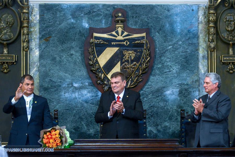 (2)CUBA-HABANA-ECUADOR-POLITICA-VISITA