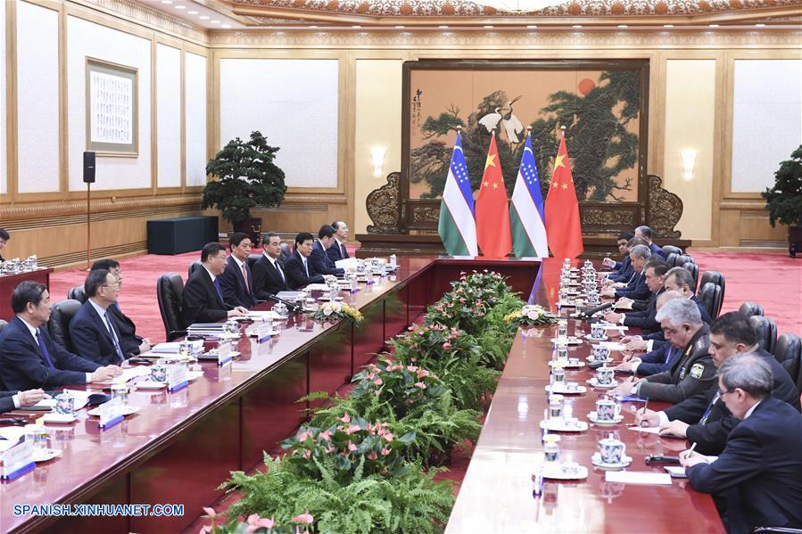 El presidente de China, Xi Jinping, pidió hoy expandir la cooperación con Uzbekistán para alcanzar nuevos progresos en la implementación de la Iniciativa de la Franja y la Ruta.