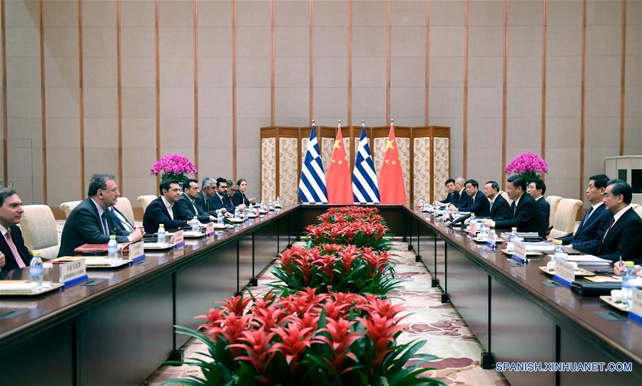 (BRF)CHINA-GREECE-XI JINPING-TSIPRAS-MEETING (CN)