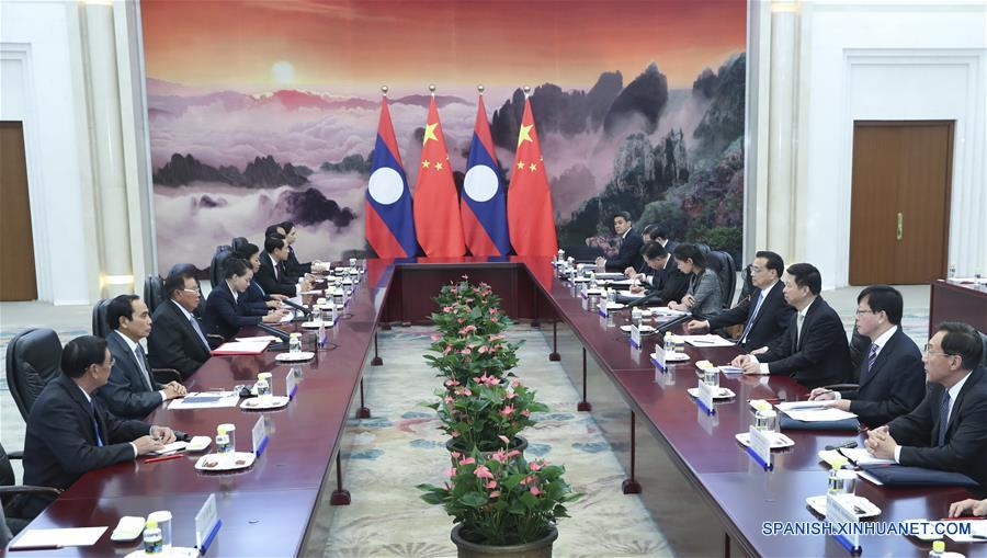 (BRF)CHINA-LAOS-LI KEQIANG-BOUNNHANG-MEETING (CN)