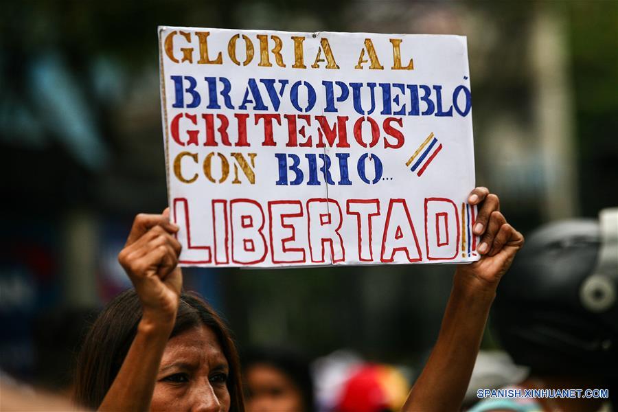 (35)VENEZUELA-CARACAS-SOCIEDAD-PROTESTA