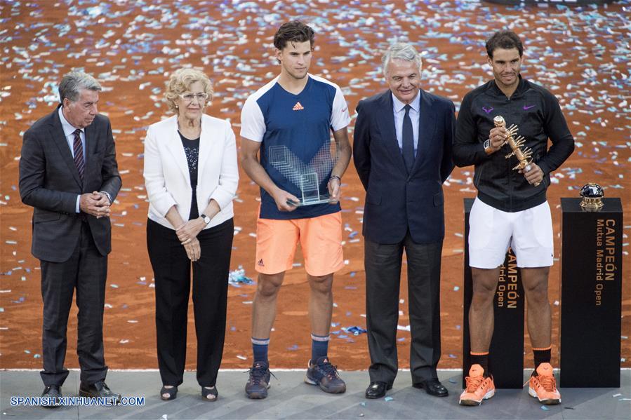 El tenista español Rafael Nadal, de 30 años, ganó hoy la final del Mutua Madrid Open, cuya competitividad y experiencia le sirvió para vencer al joven y fuerte jugador austriaco, Dominic Thiem, de 23 años, en dos apretados sets 7-6 y 6-4.