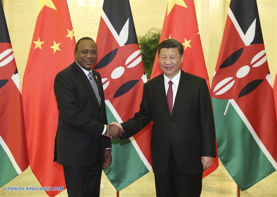 El presidente de China, Xi Jinping, declaró hoy que su país desea trabajar con Kenia para promover las relaciones bilaterales a nuevas alturas.