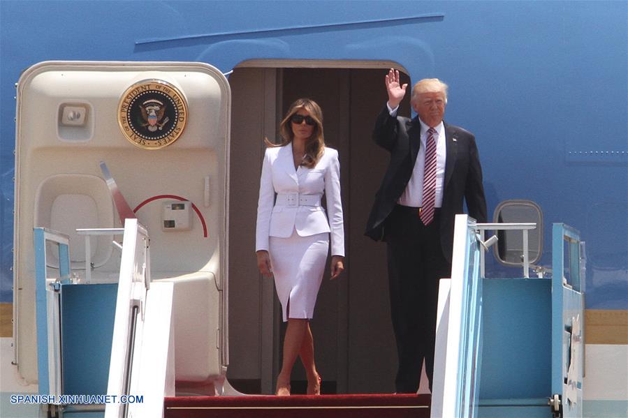 El presidente de EEUU, Donald Trump, aterrizó en Tel Aviv el lunes, dando comienzo a la segunda parte de su gira por Oriente Medio durante la que visitará Israel y Cisjordania.