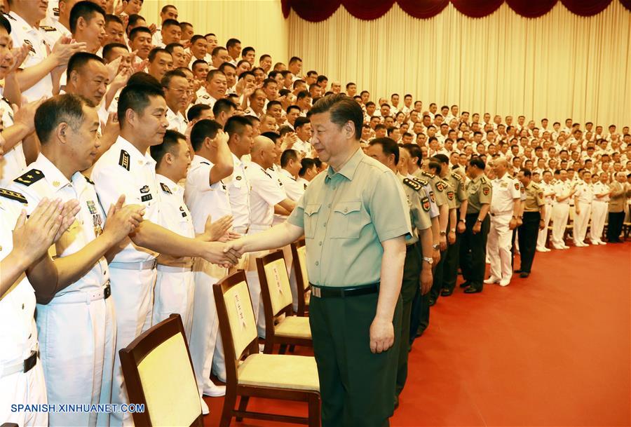 El presidente chino, Xi Jinping, pidió hoy miércoles esfuerzos para convertir a la Marina del Ejército Popular de Liberación (EPL) en una fuerza poderosa y moderna, que esté en capacidad de apoyar la realización del sueño chino del rejuvenecimiento nacional y el sueño de un ejército fuerte.