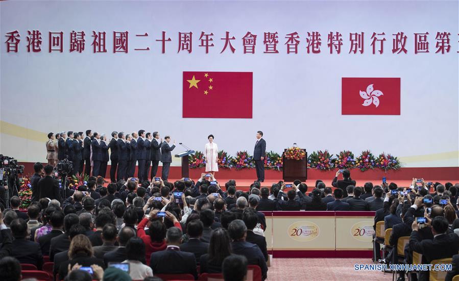 (3)CHINA-HONG KONG-POLITICA-XI JINPING