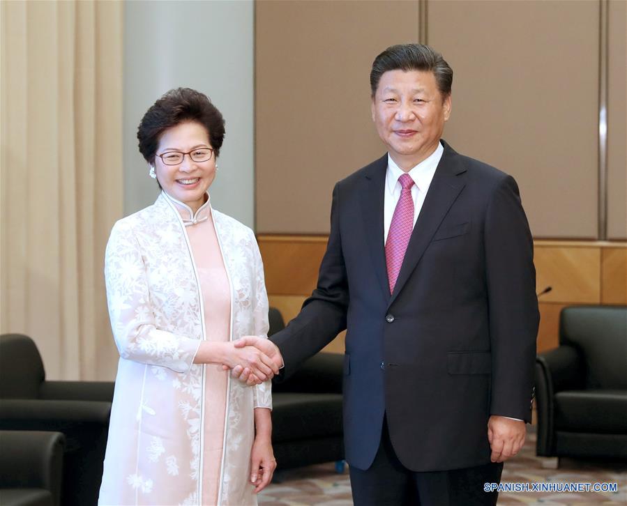 (4)CHINA-HONG KONG-POLITICA-XI JINPING