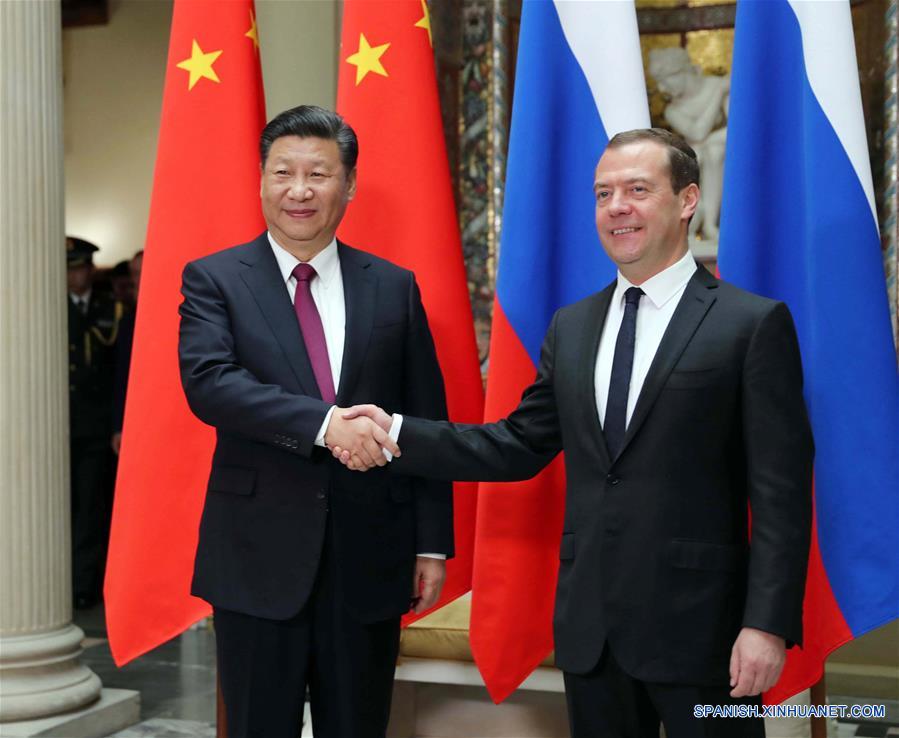 RUSSIA-CHINA-XI JINPING-MEDVEDEV-MEETING