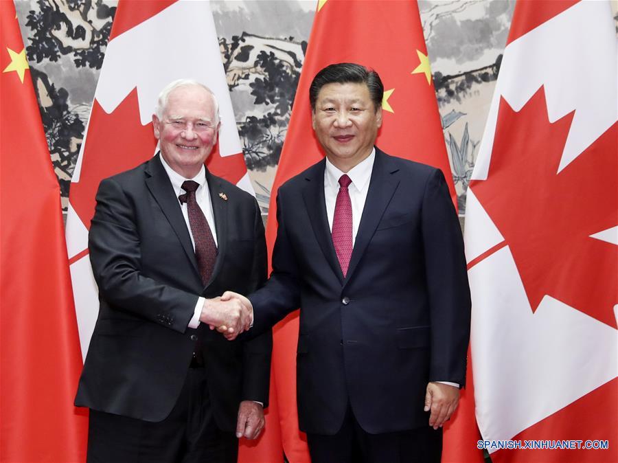CHINA-CANADA-XI JINPING-DAVID JOHNSTON-MEETING (CN)