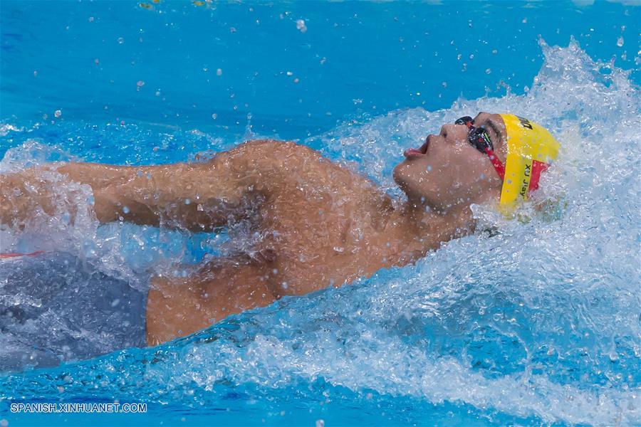 Xu Jiayu se convirtió hoy en Budapest en el campeón de 100 m espalda masculino en el XVII Campeonato Mundial FINA, la primera victoria obtenida por un nadador chino en la prueba varonil en un mundial.