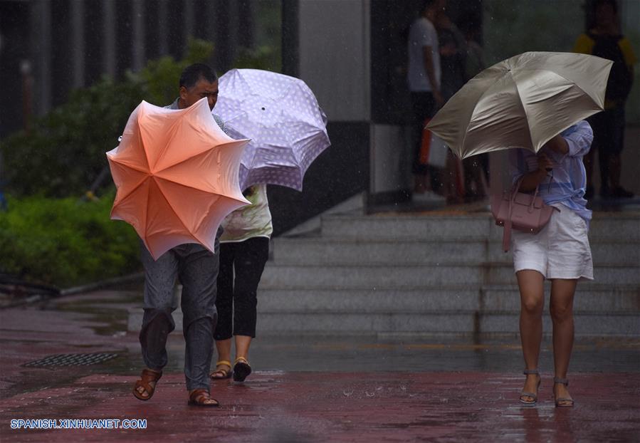 El Centro Meteorológico Nacional de China (CMN) activó hoy domingo por la mañana una alerta amarilla por el tifón Pakhar, que ha tocado tierra en la costa de la provincia de Guangdong.