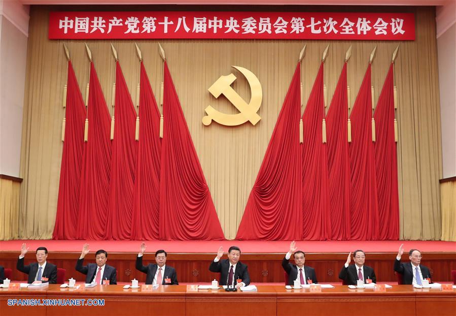 La séptima sesión plenaria de cuatro días de duración del XVIII Comité Central del Partido Comunista de China (PCCh) concluyó hoy sábado en Beijing con la emisión de un comunicado.