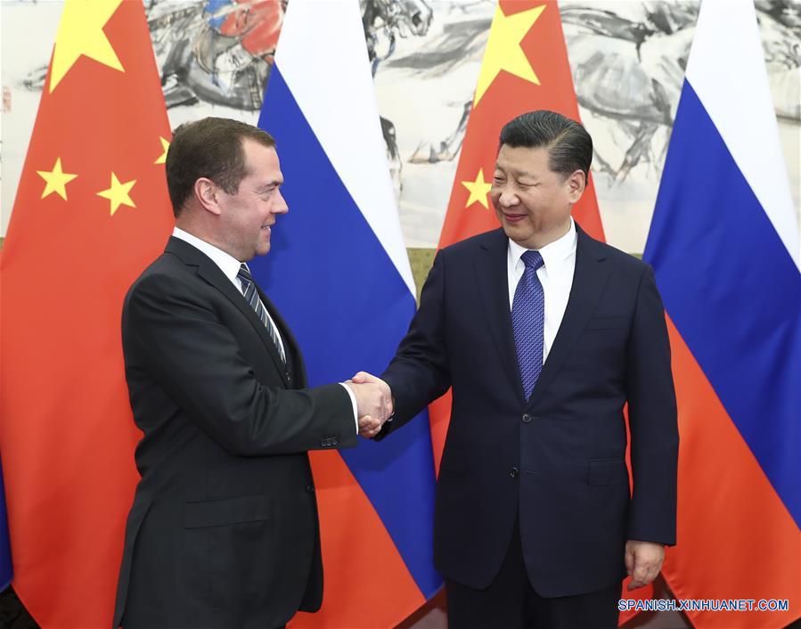 CHINA-BEIJING-XI JINPING-RUSSIAN PM-MEETING (CN)